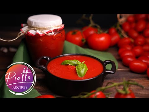 How to Make Tomato Sauce with Fresh Tomatoes | PIATTO RECIPES Italian Cooking