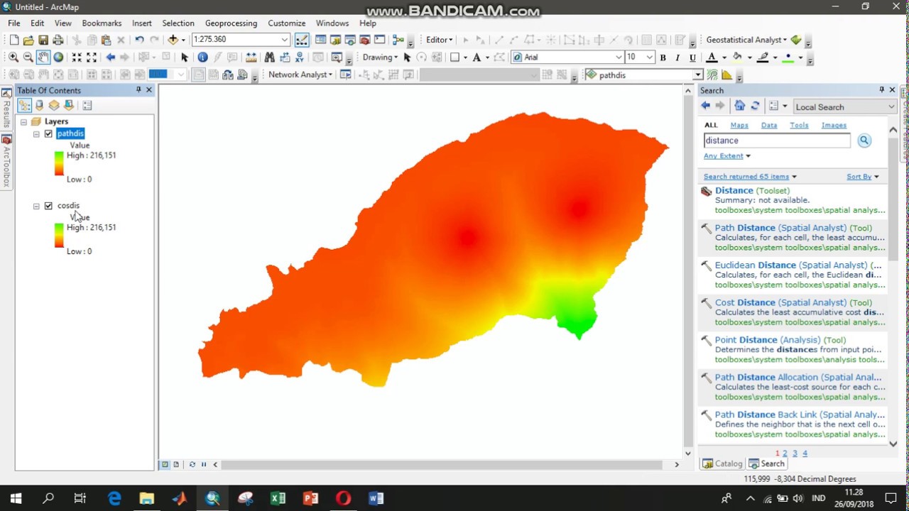 Cara Membuat Corridor pada ArcGIS Desktop 10.6.1 - YouTube