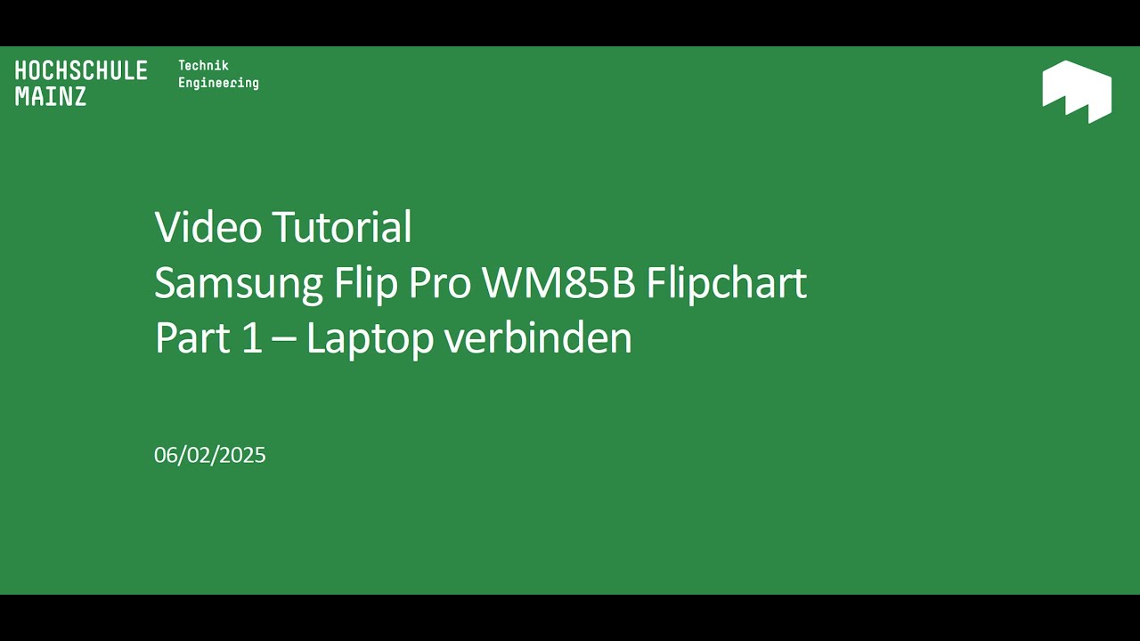 Tutorial Samsung Flipchart - Geräte verbinden