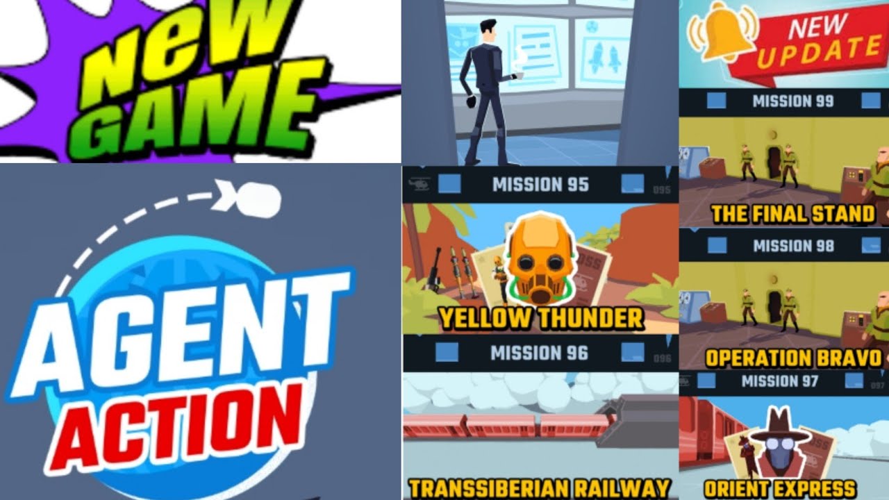 AGENT ACTION 🔥 NEW MISSION #LEVEL 95,96,97,98&99😨 GAMEPLAY WALKTHROUGH ...