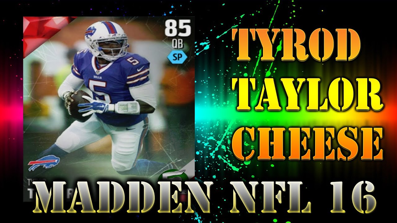 Madden 16 Draft Champions Tyrod Taylor CHEESE 89 SPEED