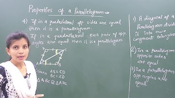 MATHS-IX-8-02 Properties of parallelogram, Pradeep Kshetrapal channel