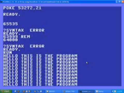 Commodore 64: Cool 65535 trick, blocks program listing