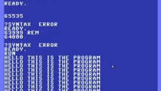 Commodore 64: Cool 65535 trick, blocks program listing