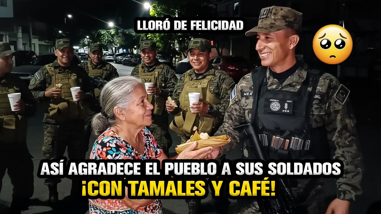 😭👏 Así agradecen a los soldados… ¡con tamales y café! El gesto que hizo llorar a Merino Monroy 😭👏