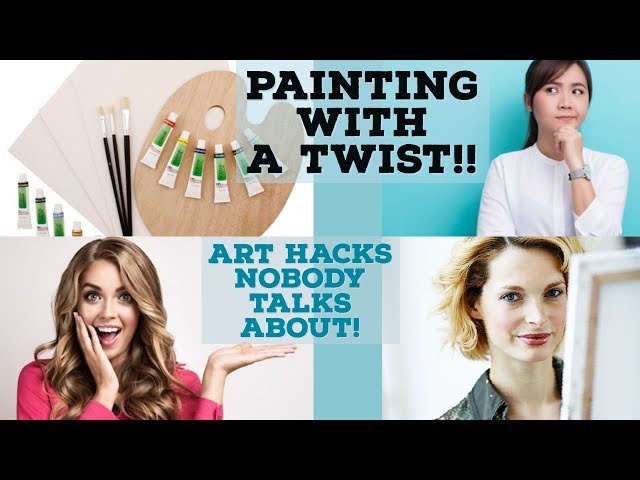 WHAT IS PAINTING WITH A TWIST? EASY & SIMPLE ACRYLIC PAINTING IDEAS FOR  BEGINNERS #20｜SATISFYING 