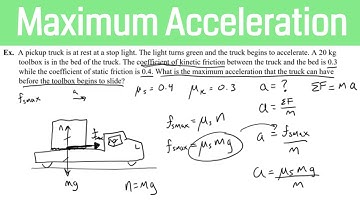 Maximum Acceleration for a Box on a Truck Friction Problem