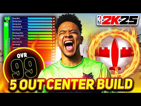 THE BEST 5 OUT CENTER BUILD IN NBA2K25 @nba2k THE BEST 5 OUT CENTER BUILD IN NBA2K25 @nba2k