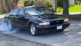 1994 Impala SS Burn Out Test Drive On The 94 Impala Ss And Making Sure It Still Does A Burnout