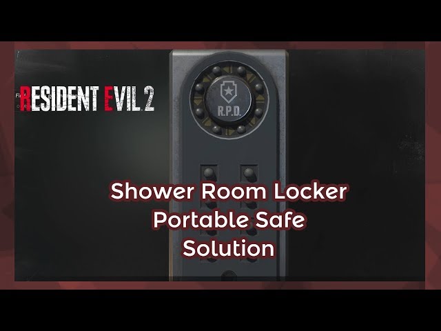 Resident Evil 2 Safe Codes and Portable Safe combination solutions
