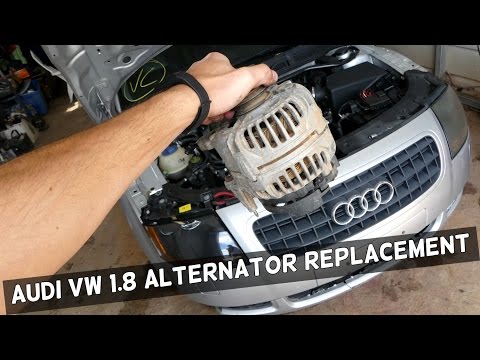 AUDI VW 1.8T How to Replace Alternator Generator demonstrated on AUDI TT