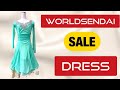 社交ダンス　ドレス　ラテンドレス　ライトグリーン　（Mサイズ）　ダンスファッションワールド仙台　Ballroom dance Latin dress
