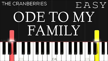 The Cranberries - Ode To My Family | EASY Piano Tutorial