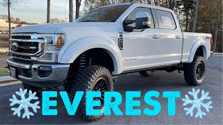 Snowflake White 6” LIFTED Ford F-250 EVEREST EDITION on 37s Powerstroke Lariat