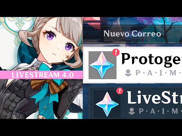 Códigos da live de Genshin Impact 4.0 100 Primogems cada #genshinimpac