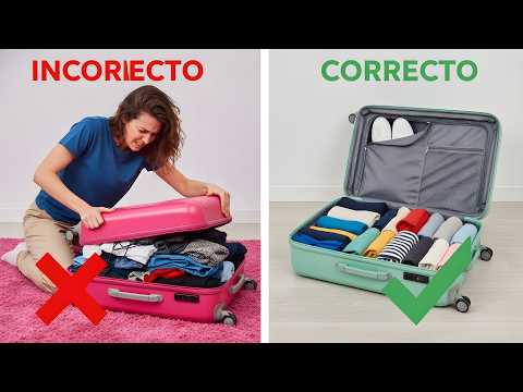 ¡Trucos para empacar y ahorrar muchísimo espacio! 🤯