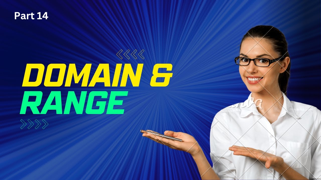 Quick way to find domain and range of algebraic function maths hindi