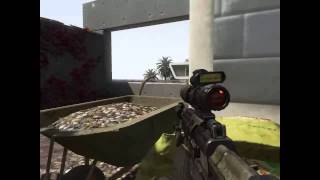 BO2 Raid game play quad feed with SVU sniper