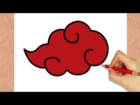 desenhando nuvem da akatsuki｜Pesquisa do TikTok