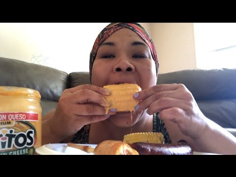 Corn on The Cob - Corn Dogs - Sausages - With Cheese Sauce
