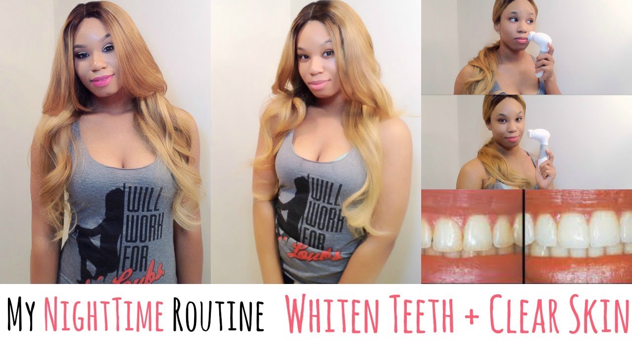 My Nighttime Routine Skin Care + Teeth Whitening ft. Vitagoods 