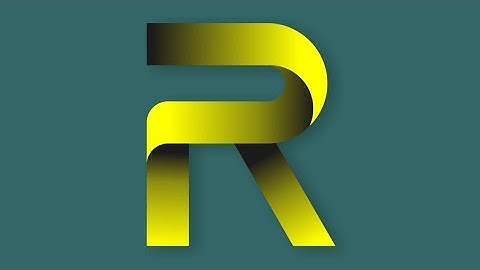 R Alphabet logo design in CorelDRAW | 3D Typography logo | Coreldraw tutorial | Graphic design