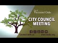 Thousand oaks city council regular meeting  march 26 2024