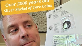 2000 Year Old Silver Shekel Of Tyre Coins Won At A Global Noble Numismatic Auction.