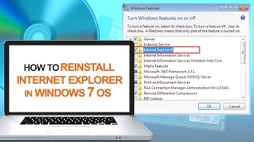 How to Reinstall Internet Explorer in Windows 7 Operating System | Computer & Networking Basics