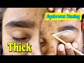 Thickest Eyebrow to thin brow Waxing.#brows