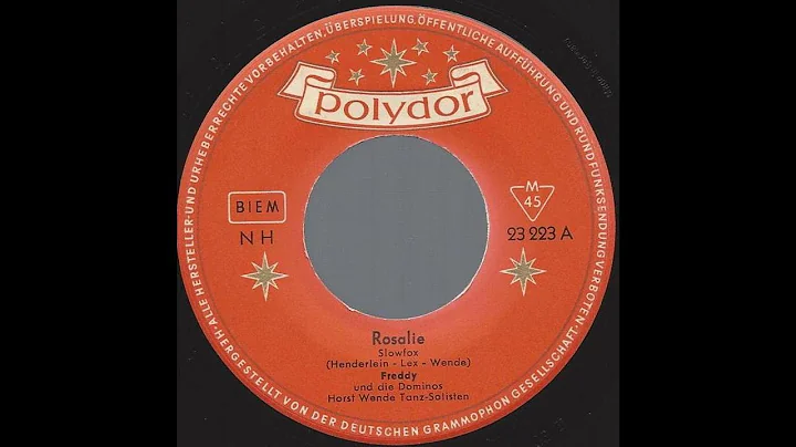 Freddy Quinn - Rosalie - '56 German Schlager Pop-R...