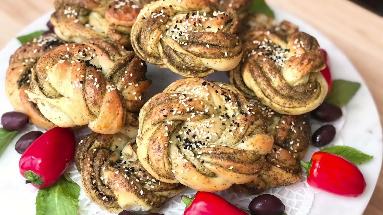 Заатар Твист / пышный и мягкий хлеб Заатар / лучший домашний изысканный хлеб Заатар Твист