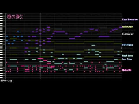春の湊に【カラオケ付き】【th12 東方星蓮船 MIDI】
