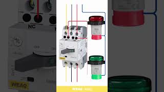 How to Wire Two Pilot Lamps to a Motor Protector (ON/OFF/Fault).