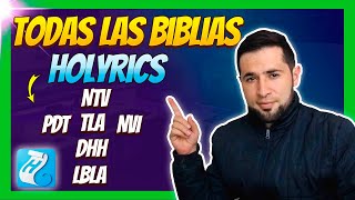 TODAS las BIBLIAS para HOLYRICS EN ESPAÑOL | NTV-TLA-NVI-PDT-DHH-LBLA-RVR1960-NBLH screenshot 2