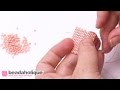 How to Tie Off and Add New Thread in Peyote Bead Weaving