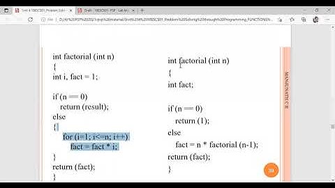 Module 4 : Part 1 _  FUNCTIONS & POINTERS PROBLEM-SOLVING THROUGH PROGRAMMING