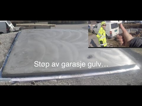 Video: Betonggulv i garasjen. Prosess beskrivelse