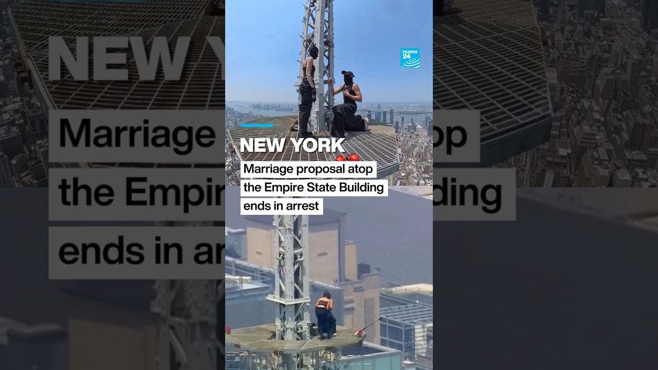 New York: Marriage proposal atop the Empire State Building ends in arrest • FRANCE 24 English