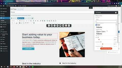 Post and Page Builder - Working with Fonts