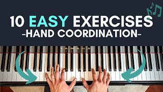 Easy Hand Coordination Exercises for Piano Beginners