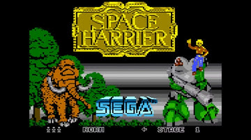 Space Harrier Atari 8-bit 2018 Update - Attract Mode