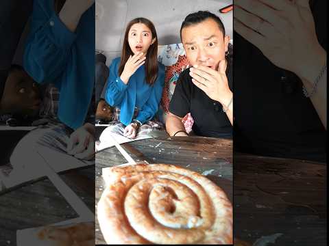 【Truck Cooking】Beautiful woman and long sausage!【asmr】#shorts