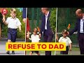 Fans BUZZING At Prince Louis’ ADORABLE Refuses To Take Dad William’s Hand On His First Day Of School