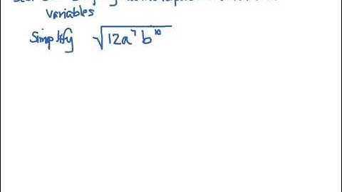 MAT 0028 ALEKS Module 8  Simplifying a radical expression with two variables