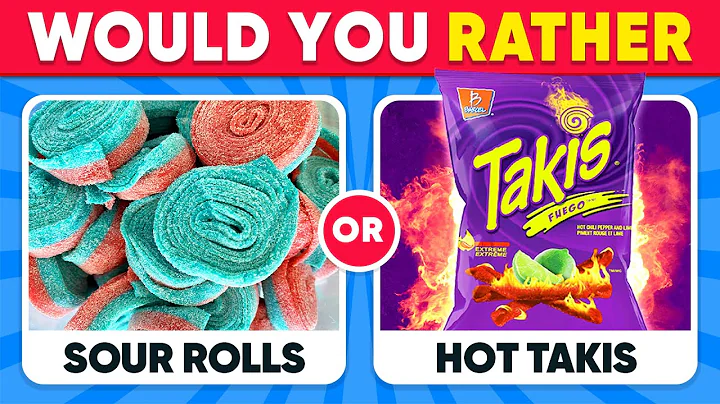 Would You Rather 🧁🍟 Sweet and Salty 🍨 Sweet vs Savory Food Edition 🍔🍓