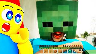 REACTING TO MINECRAFT IN REAL LIFE