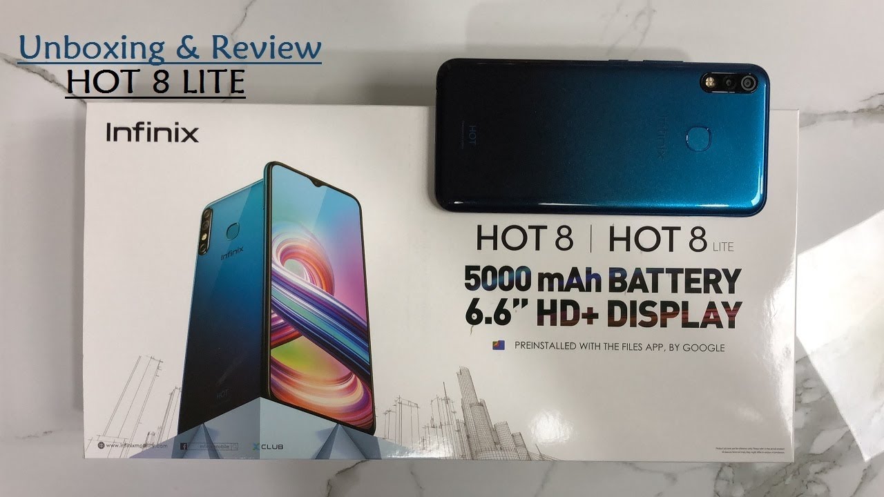 infinix Hot 8 Lite unboxing and review - YouTube