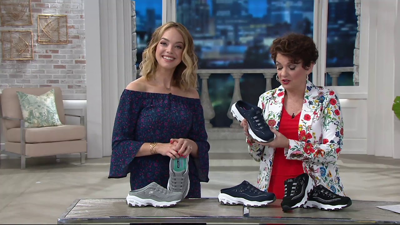 Skechers D'Lites Mules on QVC - YouTube