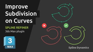 How to Subdivide Curves Uniformly in 3ds Max with Spline Refiner Plugin